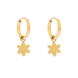 Earrings small with pendant flower / Essentialistics